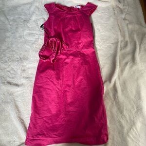 Fuchsia Dress with tie up bow NO SIZING LISTED